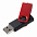 Флешка Twist Color, белая с красным, 16 Гб с логотипом в Нефтекамске заказать по выгодной цене в кибермаркете AvroraStore