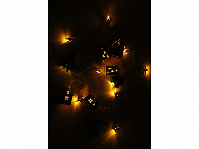 Елочная гирлянда с лампочками Новогодняя с логотипом в Нефтекамске заказать по выгодной цене в кибермаркете AvroraStore