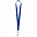 Лента для бейджа Retract, синий с логотипом в Нефтекамске заказать по выгодной цене в кибермаркете AvroraStore