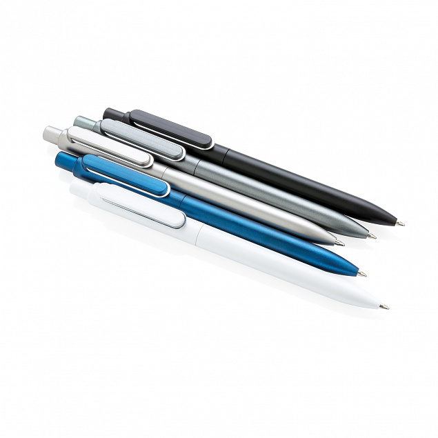 Ручка X6, синий с логотипом в Нефтекамске заказать по выгодной цене в кибермаркете AvroraStore