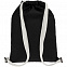 Рюкзак Nock, черный с белой стропой с логотипом в Нефтекамске заказать по выгодной цене в кибермаркете AvroraStore