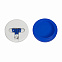 Наушники  "Своя волна" в футляре, синие/белые# с логотипом в Нефтекамске заказать по выгодной цене в кибермаркете AvroraStore