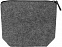 Косметичка Felt из RPET-фетра, серый с логотипом в Нефтекамске заказать по выгодной цене в кибермаркете AvroraStore