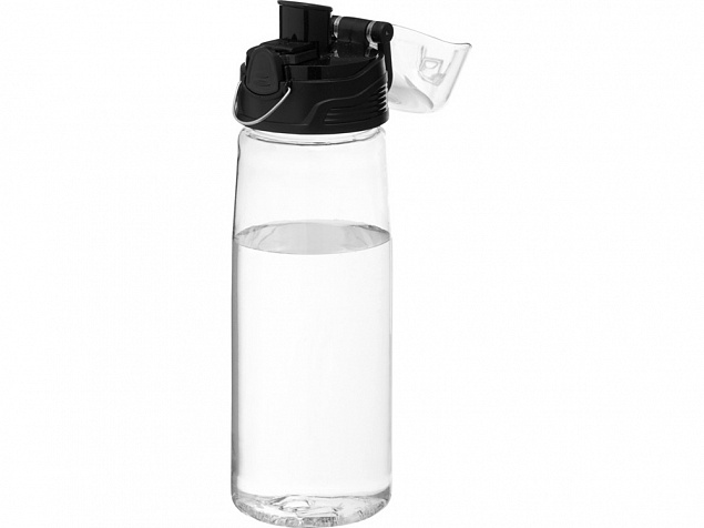 Бутылка спортивная Capri, прозрачный с логотипом в Нефтекамске заказать по выгодной цене в кибермаркете AvroraStore