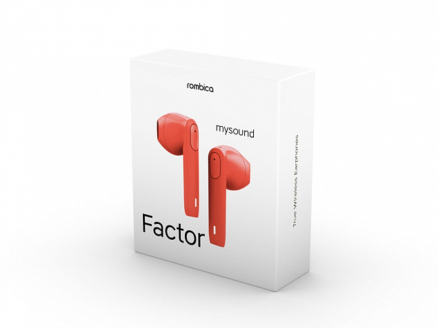 Наушники Rombica Mysound Factor Red с логотипом в Нефтекамске заказать по выгодной цене в кибермаркете AvroraStore