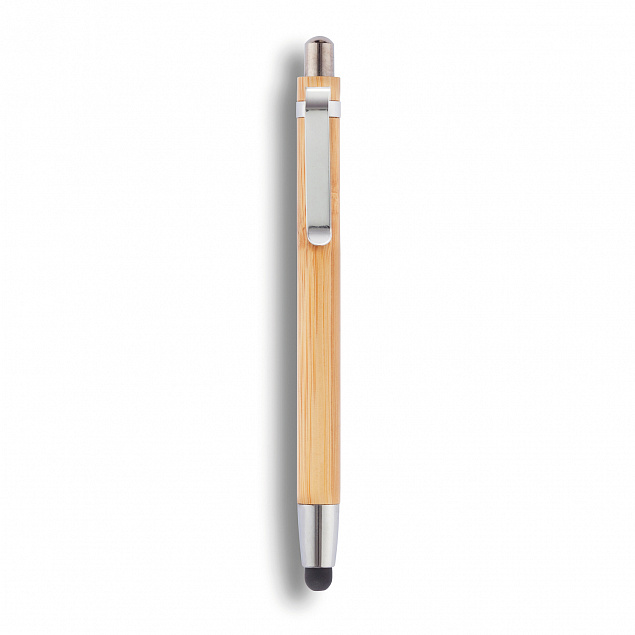 Ручка-стилус из бамбука с логотипом в Нефтекамске заказать по выгодной цене в кибермаркете AvroraStore