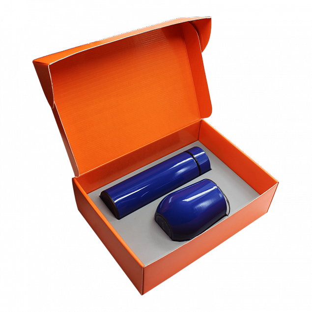 Набор Hot Box C G, синий с логотипом в Нефтекамске заказать по выгодной цене в кибермаркете AvroraStore