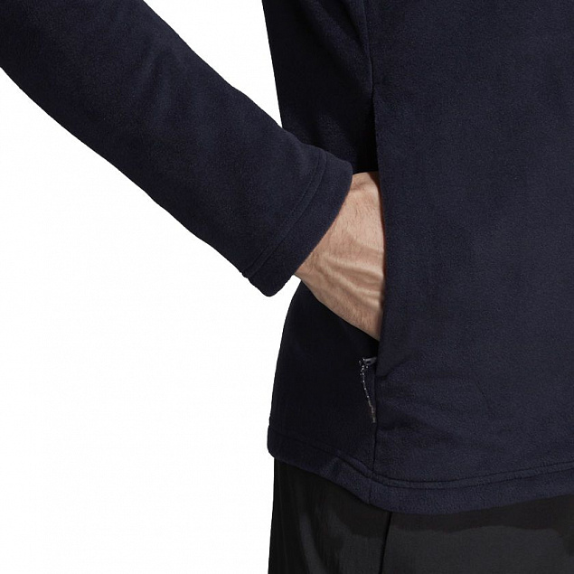 Куртка флисовая мужская Tivid, синяя с логотипом в Нефтекамске заказать по выгодной цене в кибермаркете AvroraStore