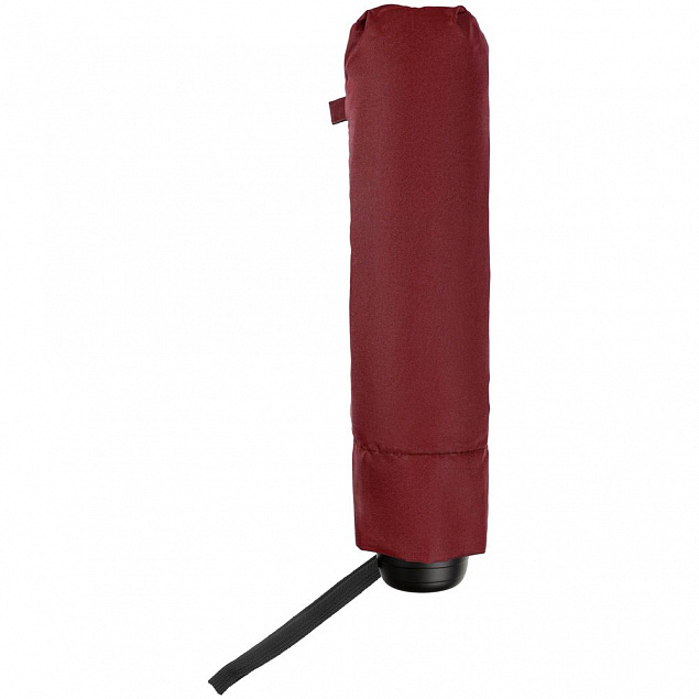 Зонт складной Hit Mini ver.2, бордовый с логотипом в Нефтекамске заказать по выгодной цене в кибермаркете AvroraStore