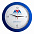 Часы настенные Vivid large, синие с логотипом в Нефтекамске заказать по выгодной цене в кибермаркете AvroraStore