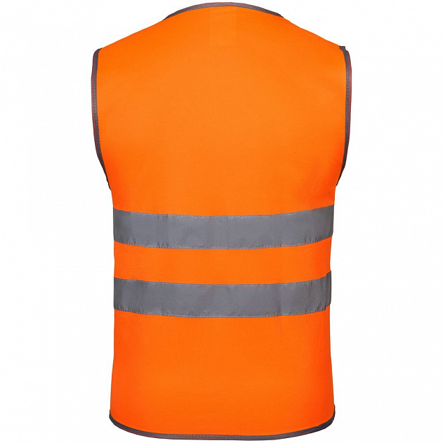 Жилет светоотражающий Reflector, оранжевый неон с логотипом в Нефтекамске заказать по выгодной цене в кибермаркете AvroraStore