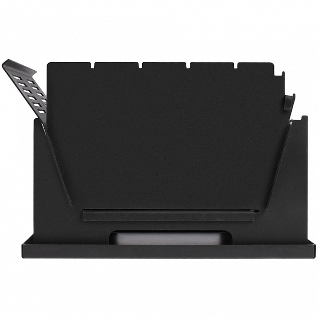 Складной мангал Chop Top, черный с логотипом в Нефтекамске заказать по выгодной цене в кибермаркете AvroraStore