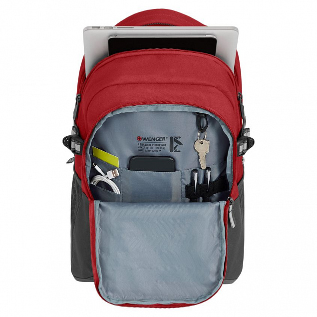 Рюкзак Next Ryde, красный, антрацит с логотипом в Нефтекамске заказать по выгодной цене в кибермаркете AvroraStore