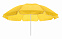 Пляжный зонт SUNFLOWER, желтый с логотипом в Нефтекамске заказать по выгодной цене в кибермаркете AvroraStore