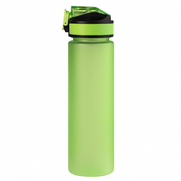 Спортивная бутылка для воды, Flip, 700 ml, зеленая с логотипом в Нефтекамске заказать по выгодной цене в кибермаркете AvroraStore