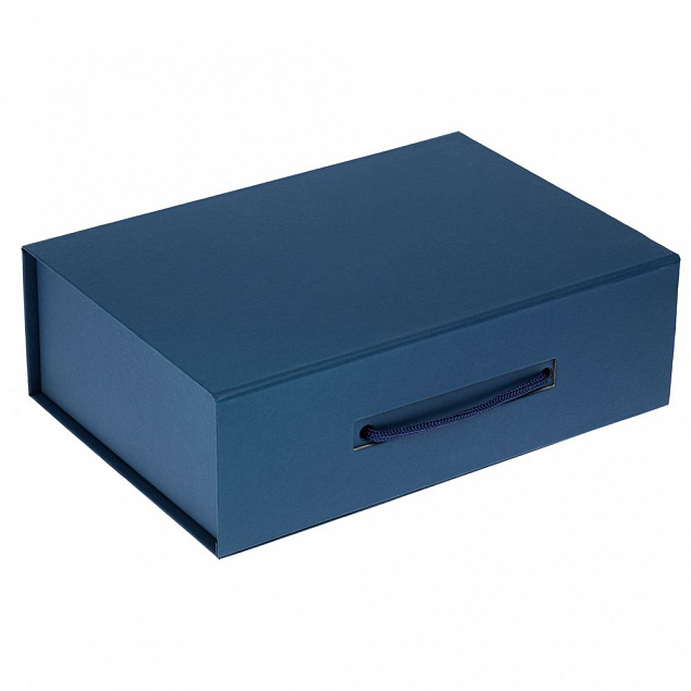 Коробка Matter, синяя с логотипом в Нефтекамске заказать по выгодной цене в кибермаркете AvroraStore
