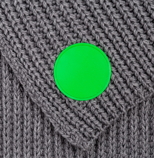 Лейбл из ПВХ Dzeta Round, M, зеленый неон с логотипом в Нефтекамске заказать по выгодной цене в кибермаркете AvroraStore