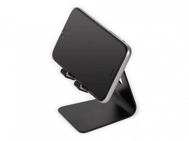 Подставка для смартфона с регулируемым углом «Swip», металл с логотипом в Нефтекамске заказать по выгодной цене в кибермаркете AvroraStore