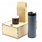 Подарочный набор Ирвин, серый (черный чай, мед с фундуком и какао) с логотипом в Нефтекамске заказать по выгодной цене в кибермаркете AvroraStore