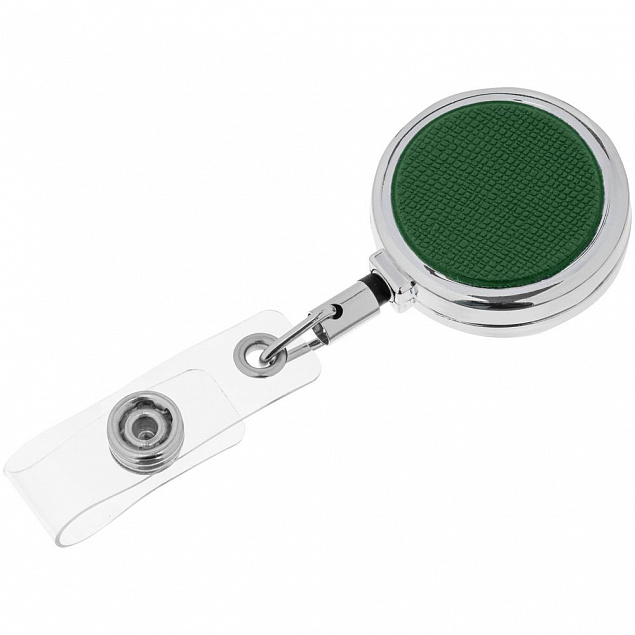 Ретрактор Devon, темно-зеленый с логотипом в Нефтекамске заказать по выгодной цене в кибермаркете AvroraStore