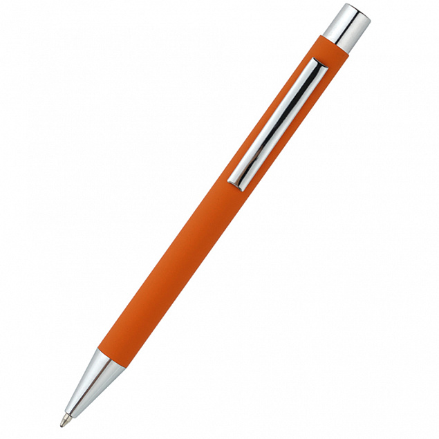 Ручка металлическая Rebecca - Оранжевый OO с логотипом в Нефтекамске заказать по выгодной цене в кибермаркете AvroraStore