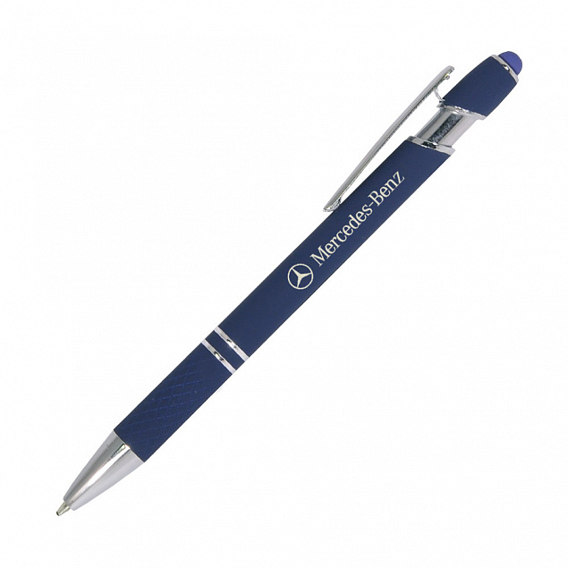 Шариковая ручка Comet, синяя с логотипом в Нефтекамске заказать по выгодной цене в кибермаркете AvroraStore