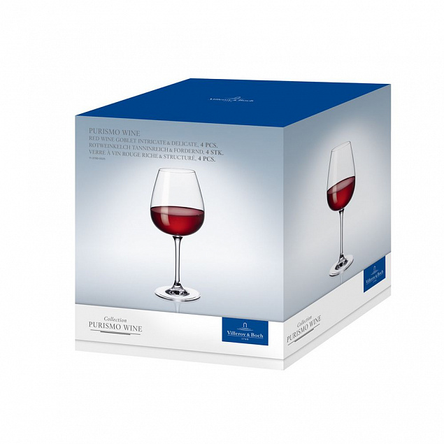 Бокал для красного вина Purismo с логотипом в Нефтекамске заказать по выгодной цене в кибермаркете AvroraStore