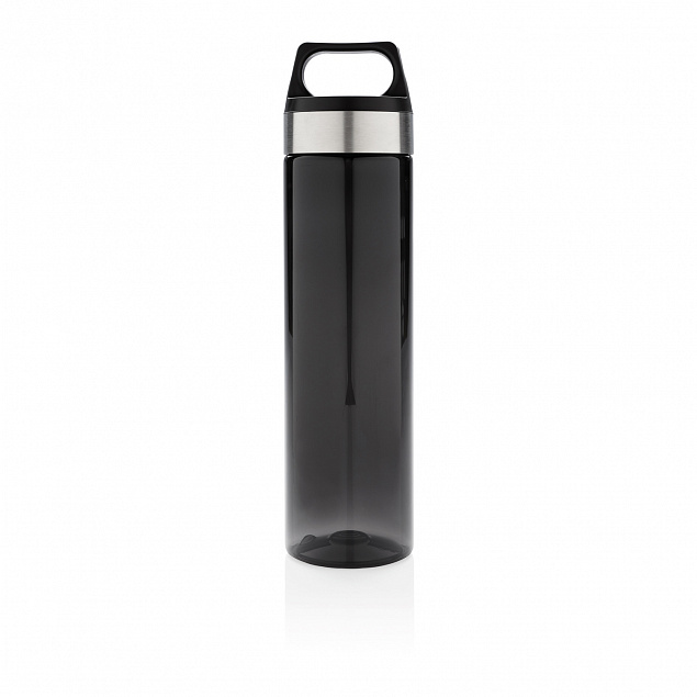 Стильная бутылка для воды Tritan, черная с логотипом в Нефтекамске заказать по выгодной цене в кибермаркете AvroraStore