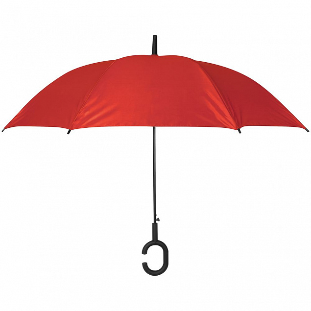 Зонт-трость Charme, красный с логотипом в Нефтекамске заказать по выгодной цене в кибермаркете AvroraStore