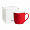 Керамическая кружка Vianа, 380 ml, soft-touch, красная с логотипом в Нефтекамске заказать по выгодной цене в кибермаркете AvroraStore