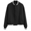 Толстовка Бомбер унисекс STAN футер без начеса с контрастом 340, 71 Чёрный с логотипом в Нефтекамске заказать по выгодной цене в кибермаркете AvroraStore