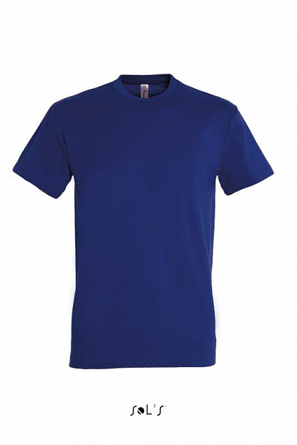 Фуфайка (футболка) IMPERIAL мужская,Синий ультрамарин L с логотипом в Нефтекамске заказать по выгодной цене в кибермаркете AvroraStore
