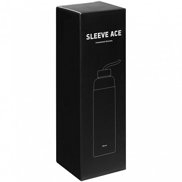 Бутылка для воды Sleeve Ace, черная с логотипом в Нефтекамске заказать по выгодной цене в кибермаркете AvroraStore