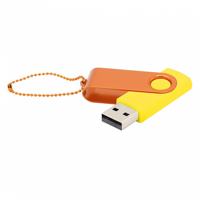 Флешка Designer To Go 2.0 USB 16Gb, желтый/оранжевый с логотипом в Нефтекамске заказать по выгодной цене в кибермаркете AvroraStore