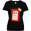 Футболка женская «Сода», черная с логотипом в Нефтекамске заказать по выгодной цене в кибермаркете AvroraStore