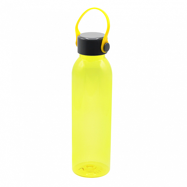 Пластиковая бутылка Chikka, желтый с логотипом в Нефтекамске заказать по выгодной цене в кибермаркете AvroraStore