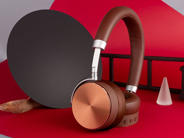 Наушники «Mysound BH-12 Brown» с логотипом в Нефтекамске заказать по выгодной цене в кибермаркете AvroraStore