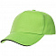 Бейсболка Classic, зеленое яблоко с черным кантом с логотипом в Нефтекамске заказать по выгодной цене в кибермаркете AvroraStore