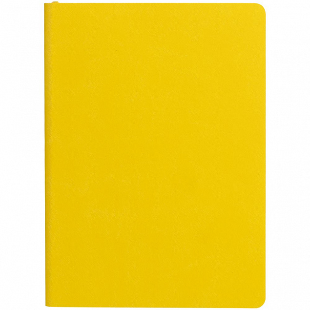 Блокнот Verso в клетку, желтый с логотипом в Нефтекамске заказать по выгодной цене в кибермаркете AvroraStore