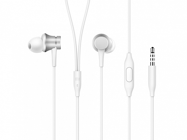 Наушники Mi In-Ear Headphones Basic Silver HSEJ03JY (ZBW4355TY) с логотипом в Нефтекамске заказать по выгодной цене в кибермаркете AvroraStore