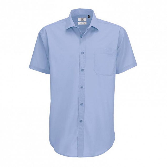 Рубашка мужская с коротким рукавом Smart SSL/men с логотипом в Нефтекамске заказать по выгодной цене в кибермаркете AvroraStore