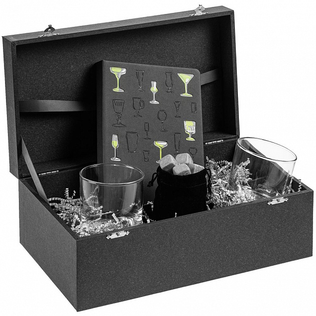 Набор «Культура пития», с бокалами и камнями для виски с логотипом в Нефтекамске заказать по выгодной цене в кибермаркете AvroraStore