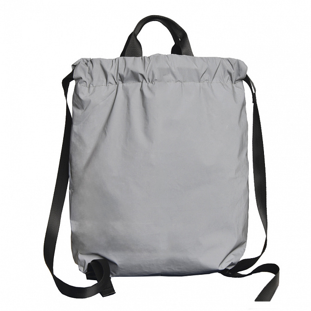 Рюкзак RUN, светоотражающий серый, 48х40см, 100% нейлон с логотипом в Нефтекамске заказать по выгодной цене в кибермаркете AvroraStore