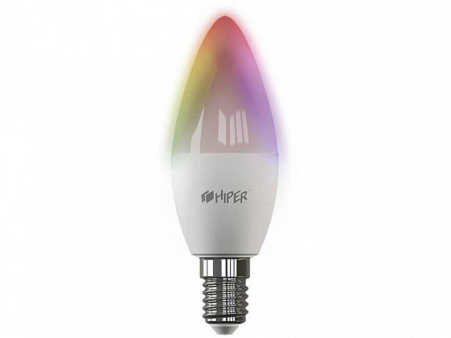 Умная лампочка HIPER IoT C1 RGB с логотипом в Нефтекамске заказать по выгодной цене в кибермаркете AvroraStore