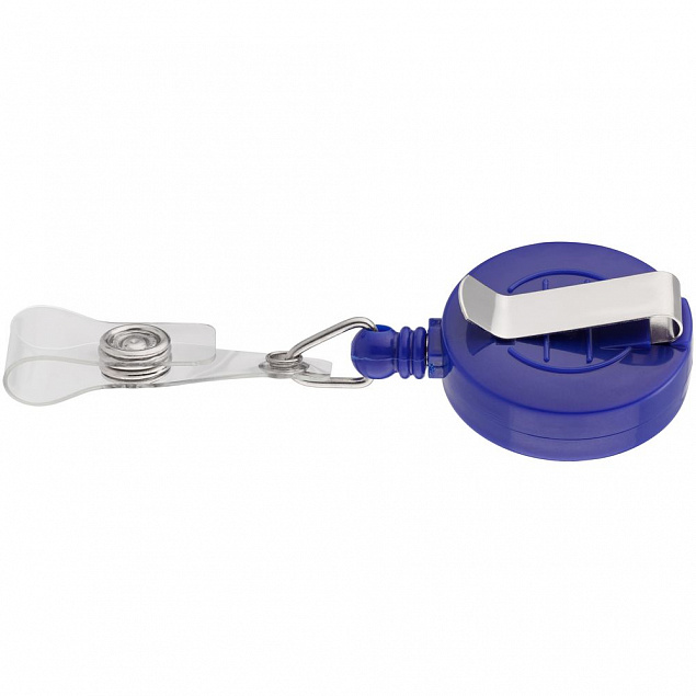 Ретрактор Attach, синий с логотипом в Нефтекамске заказать по выгодной цене в кибермаркете AvroraStore