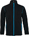 Куртка мужская NOVA MEN 200, черная с ярко-голубым с логотипом в Нефтекамске заказать по выгодной цене в кибермаркете AvroraStore