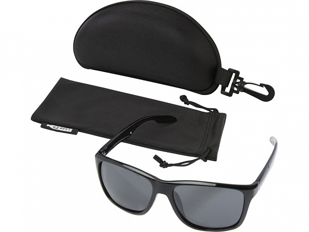 Поляризованные спортивные солнцезащитные очки Eiger с оправой из переработанного ПЭТ, черный с логотипом в Нефтекамске заказать по выгодной цене в кибермаркете AvroraStore