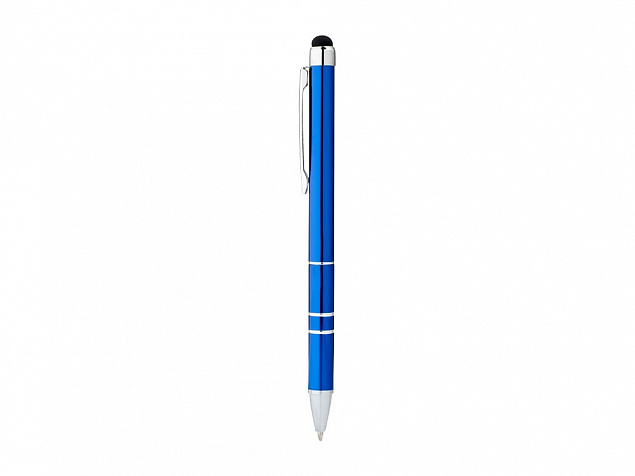 Ручка-стилус шариковая Charleston, синий, черные чернила с логотипом в Нефтекамске заказать по выгодной цене в кибермаркете AvroraStore