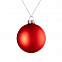 Елочный шар Finery Matt, 8 см, матовый красный с логотипом в Нефтекамске заказать по выгодной цене в кибермаркете AvroraStore