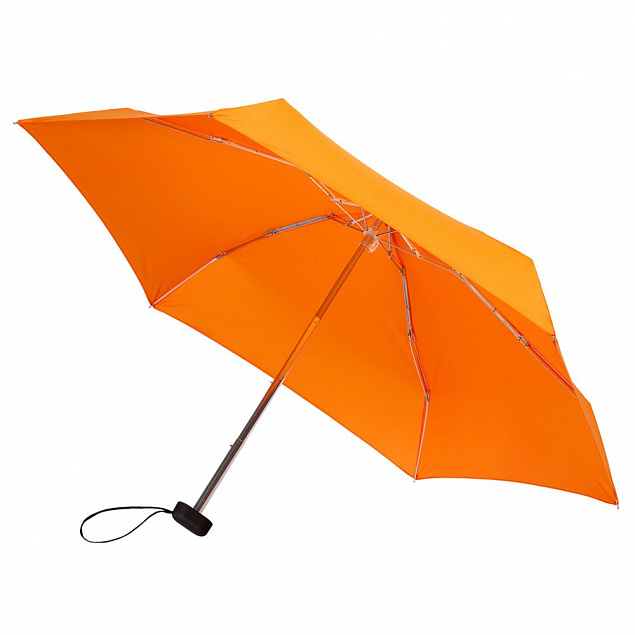 Зонт складной Five, оранжевый с логотипом в Нефтекамске заказать по выгодной цене в кибермаркете AvroraStore